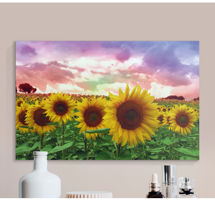 Vibrant Sunflower Field Flowers  canvas - TenStickers