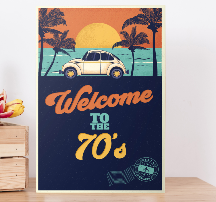 Welcome to 70's vertical retro canvas art - TenStickers