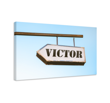 Personalised sign name canvas prints - TenStickers