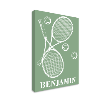 Personalized Tennis Artwork sports canvas art - TenStickers