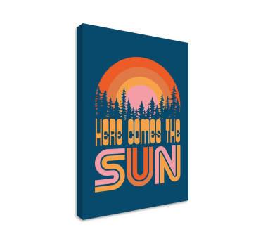 Vintage Sun Music canvas wall art - TenStickers