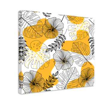 Nordic tropical plant canvas art - TenStickers
