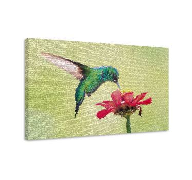 Colorful birds photo mosaic canvas - TenStickers