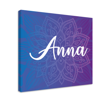 Personalised Mandala print wall art - TenStickers
