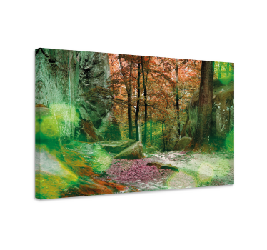 Green Forest Tree canvas print - TenStickers