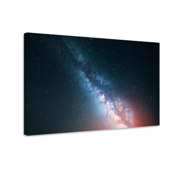 Star sky blue night modern art prints on canvas - TenStickers