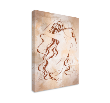Modern toilet paper Bathroom wall art canvas - TenStickers