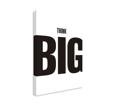 Motivational 'Think Big' Office canvas art - TenStickers
