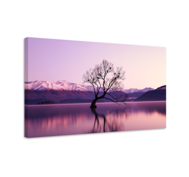 Autumn tree with crows Tree canvas print - TenStickers