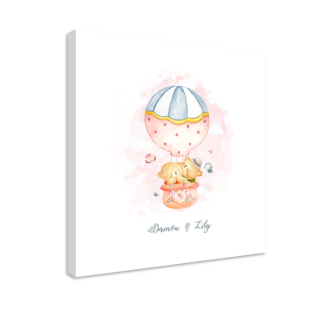 Cocktail canvas balloons and bears - TenStickers