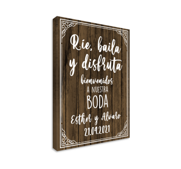 Welcome Wedding Sign quote canvas - TenStickers