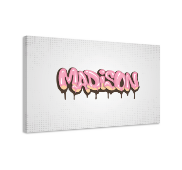 Youth customizable graffiti teen canvas prints - TenStickers