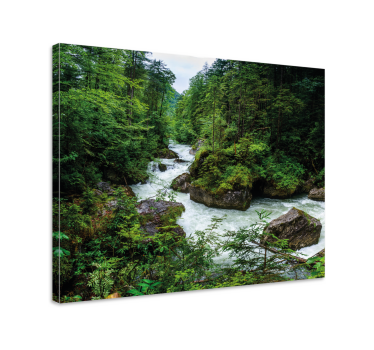 Landscape canvas of serene river scene - TenStickers