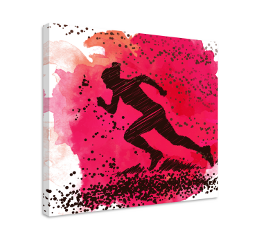 Splash run  canvas art - TenStickers