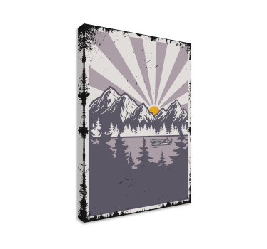 Retro landscape vintage wall prints - TenStickers