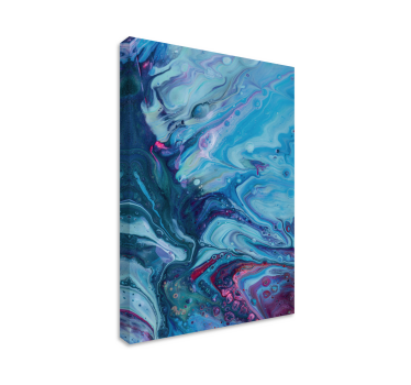 Acrylic blue gradient modern art prints on canvas - TenStickers