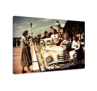 Retro canvas vintage auto appeal - TenStickers