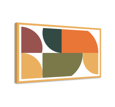 Abstract geometric art geometric wall canvas - TenStickers