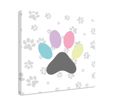 Fantastic colorful  dog canvas pictures - TenStickers