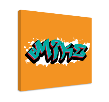 Abc canvas wall art stylish lettering artwork - TenStickers