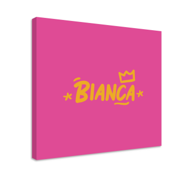 Abc canvas wall art creative name showcase - TenStickers