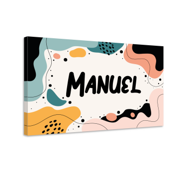 Custom canvas print fun name artwork - TenStickers