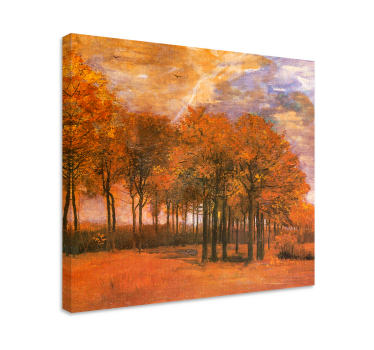 Landscape canvas autumn tree scene - TenStickers