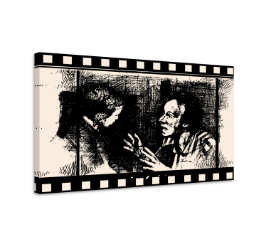 Retro canvas cinematic conversations - TenStickers