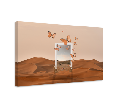 surreal desert landscape canvas art - TenStickers