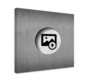 Raw concrete customizable customisable canvas prints - TenStickers