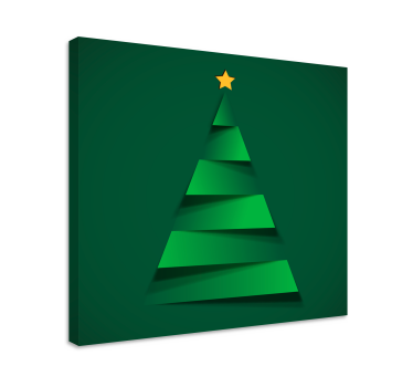 modern christmas tree christmas canvas art - TenStickers