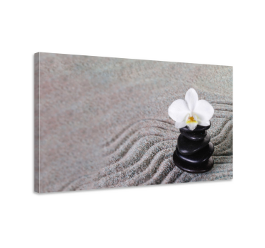 Zen stones living room canvas print - TenStickers