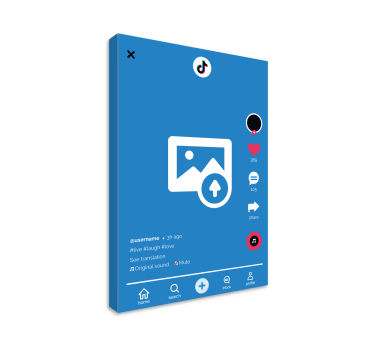 Tik Tok customized canvas print - TenStickers