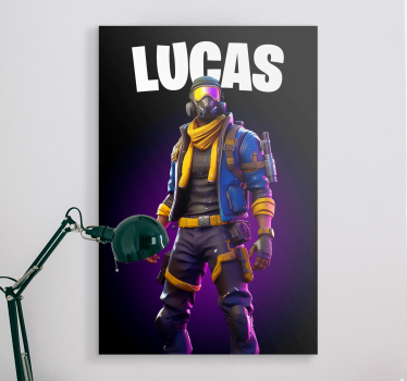 Warrior in shades framed gaming art - TenStickers