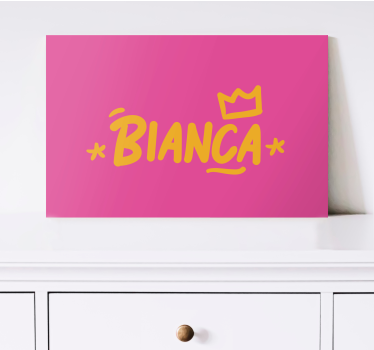 Abc canvas wall art creative name showcase - TenStickers