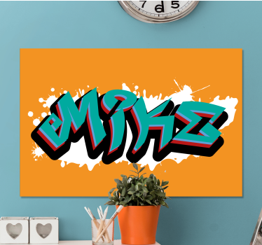Abc canvas wall art stylish lettering artwork - TenStickers