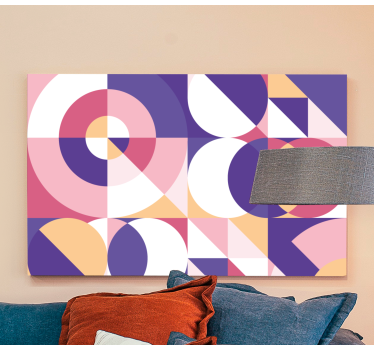 Abstract figures geometric art geometric wall canvas - TenStickers