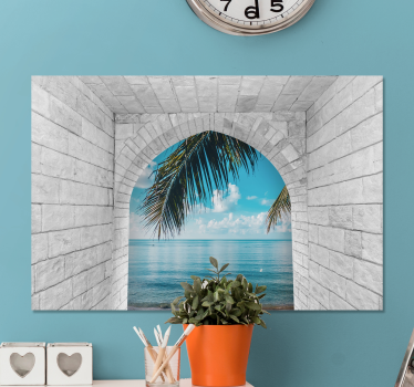 Ancient archs with sea views 3D canvas pictures - TenStickers