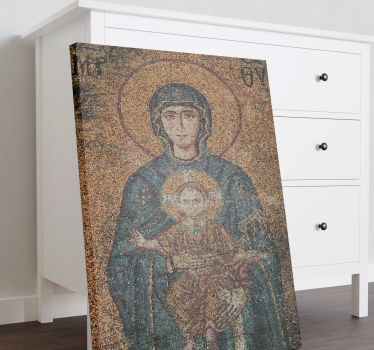 Ancient byzantine photo mosaic canvas - TenStickers