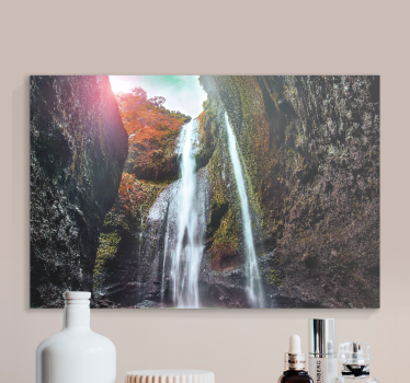 Beautiful Angel Falls landscape wall canvas - TenStickers