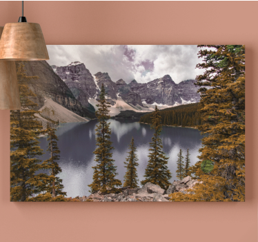 Canadian forest aesthetic photography landscape wall canvas - TenStickers