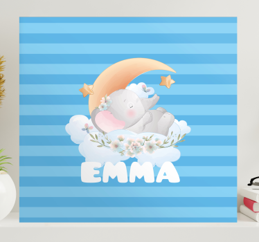 Cocktail canvas dreaming of sleeping elephants - TenStickers
