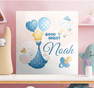 Cocktail canvas sleepy elephant - TenStickers
