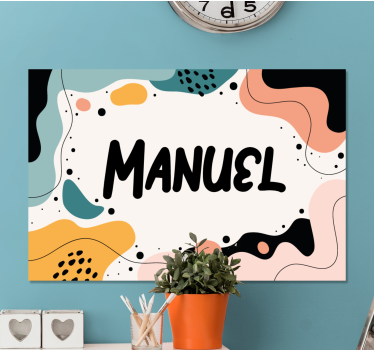 Custom canvas print fun name artwork - TenStickers