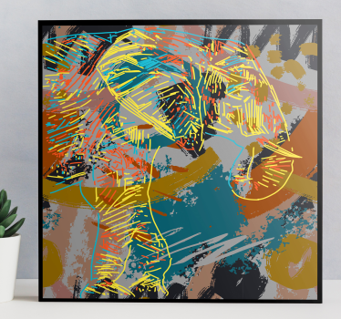 Elephant wallart contemporary elephant sketch - TenStickers