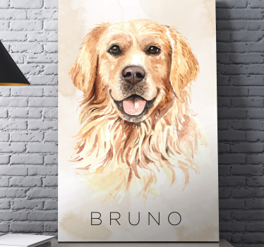 Golden dog canvas pictures - TenStickers