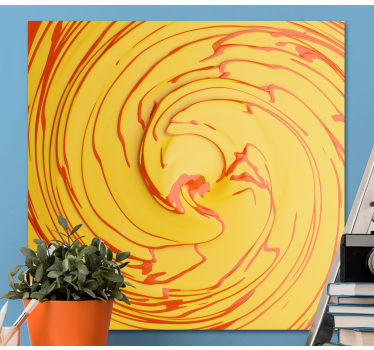 Gradient swirl modern art prints on canvas - TenStickers