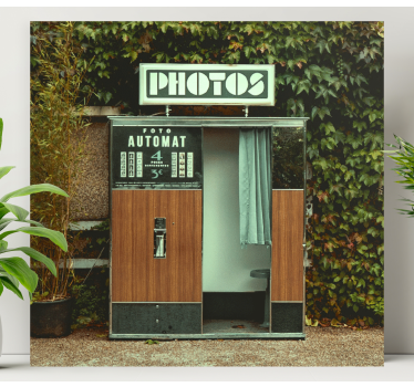 Green old fotoautomat vintage wall prints - TenStickers