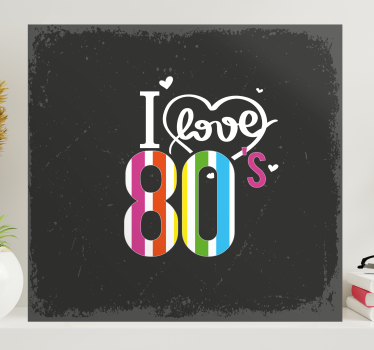 I love the 80s vintage wall prints - TenStickers