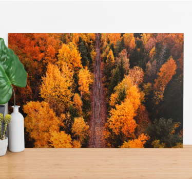 Landscape canvas autumn foliage trail - TenStickers